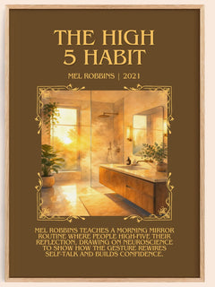 The High 5 Habit Minimalist Book Poster by Mel Robbins – image 1
