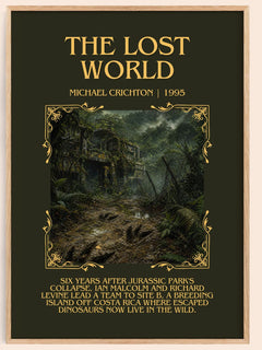 The Lost World Minimalist Book Poster by Michael Crichton – image 1