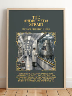 The Andromeda Strain Minimalist Book Poster by Michael Crichton – image 2