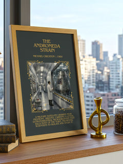 The Andromeda Strain Minimalist Book Poster by Michael Crichton – image 3