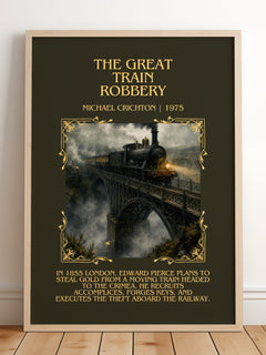 The Great Train Robbery Minimalist Book Poster by Michael Crichton – image 2