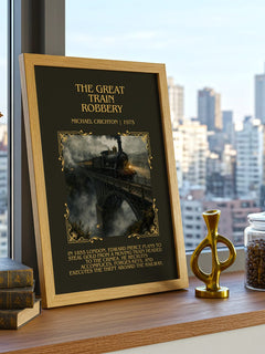 The Great Train Robbery Minimalist Book Poster by Michael Crichton – image 3