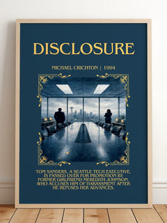 Disclosure Minimalist Book Poster by Michael Crichton – image 2