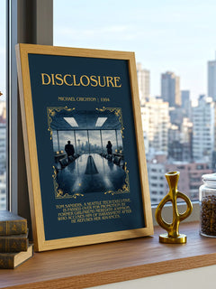 Disclosure Minimalist Book Poster by Michael Crichton – image 3