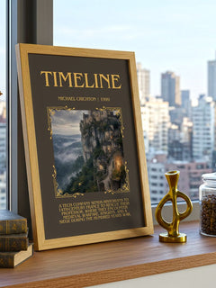 Timeline Minimalist Book Poster by Michael Crichton – image 3
