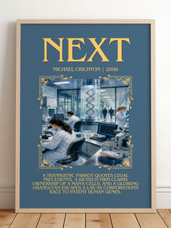 Next Minimalist Book Poster by Michael Crichton – image 2