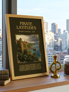 Pirate Latitudes Minimalist Book Poster by Michael Crichton – image 3