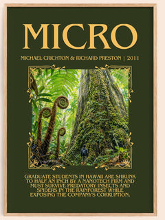 Micro Minimalist Book Poster by Michael Crichton & Richard Preston – image 1