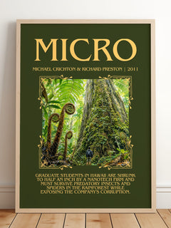 Micro Minimalist Book Poster by Michael Crichton & Richard Preston – image 2