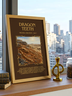 Dragon Teeth Minimalist Book Poster by Michael Crichton – image 3