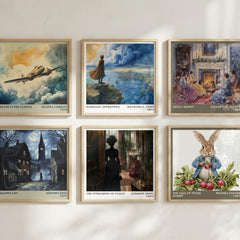 The Intrusions Of Peggy literary print in frame leaning in hallway – romance wall art