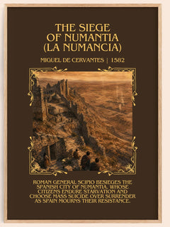 Siege Of Numantia (La Numancia) Minimalist Book Poster by M. Cervantes – image 1