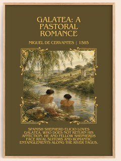 Galatea: A Pastoral Romance Minimalist Book Poster by M. Cervantes – image 1