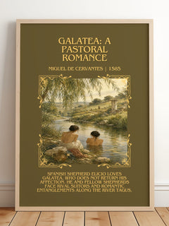 Galatea: A Pastoral Romance Minimalist Book Poster by M. Cervantes – image 2