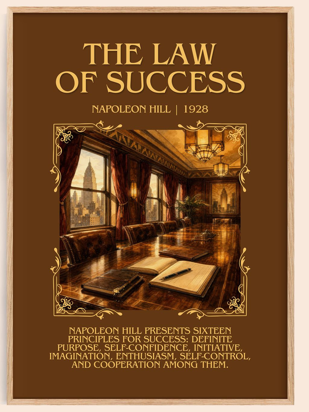 The Law Of Success Minimalist Book Poster by Napoleon Hill – book poster