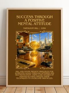 Success Through A Positive Mental Attitude Minimalist Book Poster – – image 2