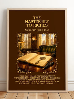 The Master-Key To Riches Minimalist Book Poster by Napoleon Hill – image 2