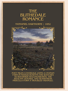 The Blithedale Romance Minimalist Book Poster by Nathaniel Hawthorne – image 1