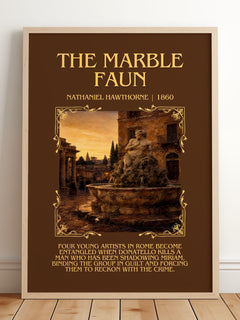 The Marble Faun Minimalist Book Poster by Nathaniel Hawthorne – image 2