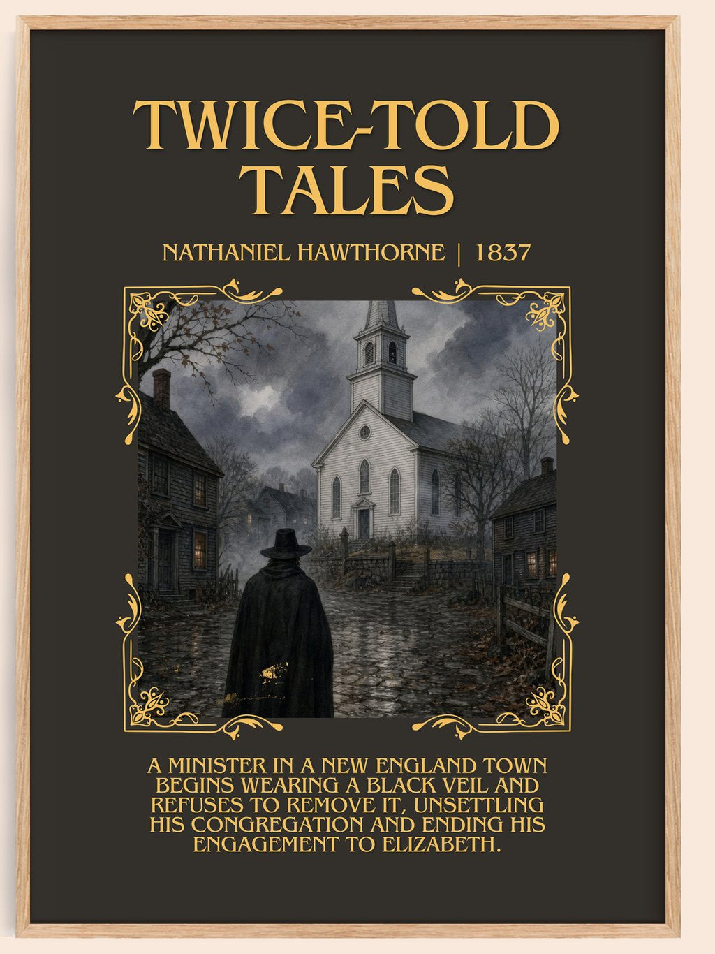 Twice-Told Tales Minimalist Book Poster by Nathaniel Hawthorne – book poster
