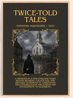 Twice-Told Tales Minimalist Book Poster by Nathaniel Hawthorne – image 1