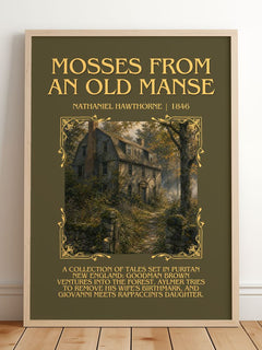 Mosses From An Old Manse Minimalist Book Poster by Nathaniel Hawthorne – image 2