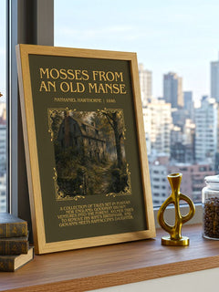 Mosses From An Old Manse Minimalist Book Poster by Nathaniel Hawthorne – image 3