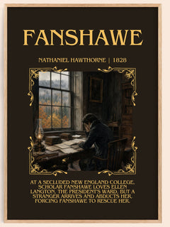 Fanshawe Minimalist Book Poster by Nathaniel Hawthorne – image 1