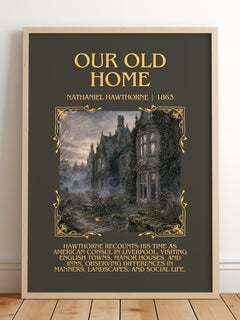 Our Old Home Minimalist Book Poster by Nathaniel Hawthorne – image 2