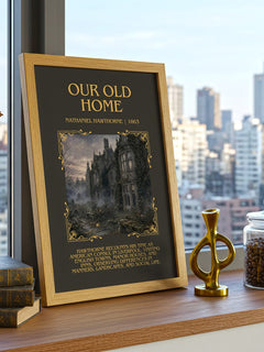 Our Old Home Minimalist Book Poster by Nathaniel Hawthorne – image 3