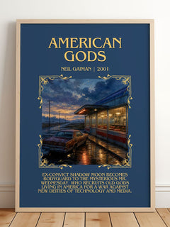 American Gods Minimalist Book Poster by Neil Gaiman – image 2