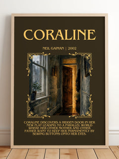 Coraline Minimalist Book Poster by Neil Gaiman – image 2