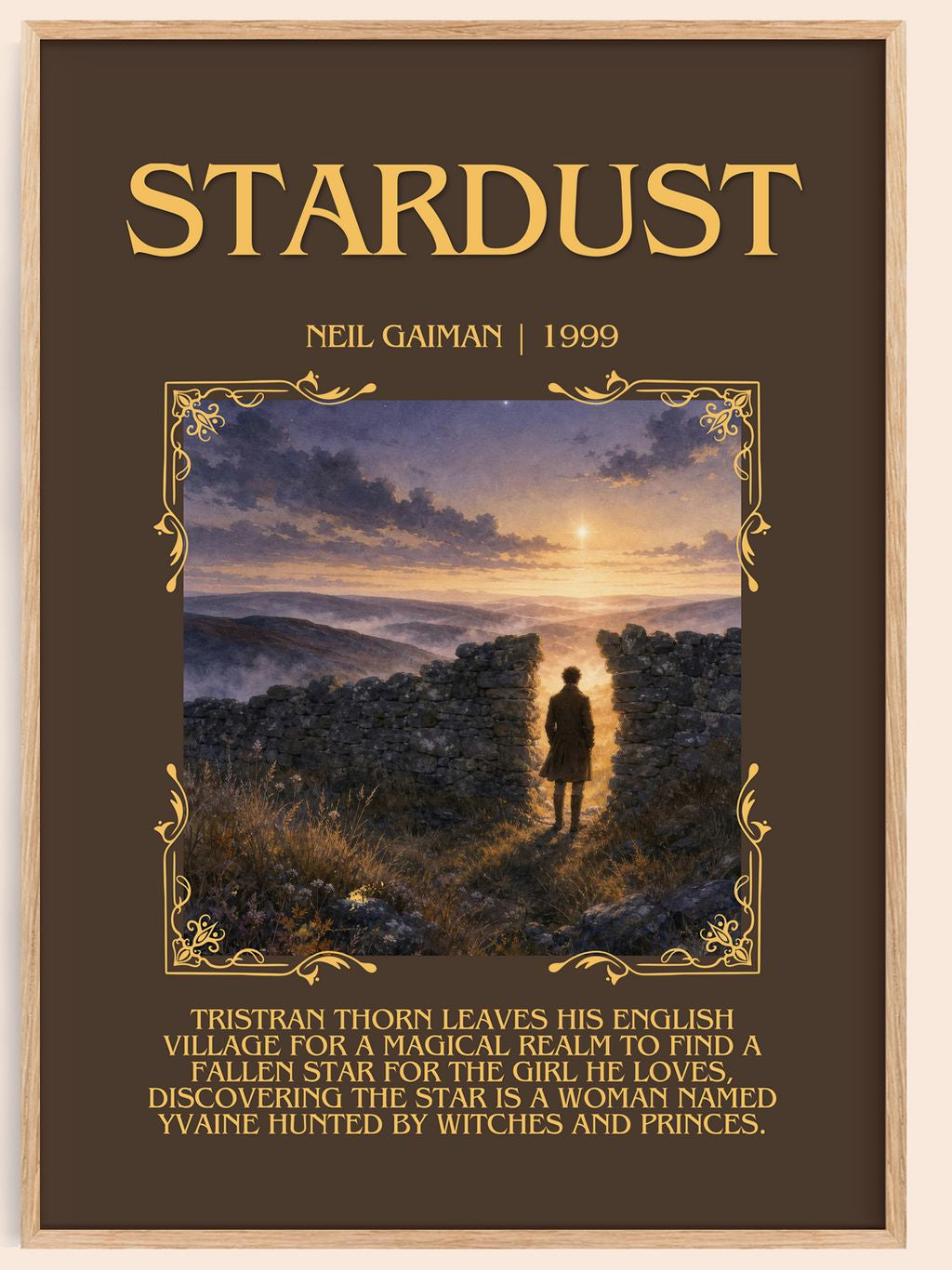 Stardust Minimalist Book Poster by Neil Gaiman – book poster