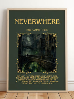 Neverwhere Minimalist Book Poster by Neil Gaiman – image 2