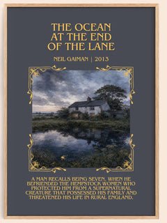 The Ocean At The End Of The Lane Minimalist Book Poster by Neil Gaiman – image 1