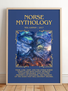Norse Mythology Minimalist Book Poster by Neil Gaiman – image 2