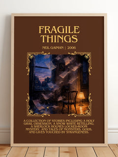 Fragile Things Minimalist Book Poster by Neil Gaiman – image 2