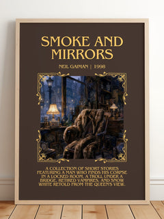 Smoke And Mirrors Minimalist Book Poster by Neil Gaiman – image 2