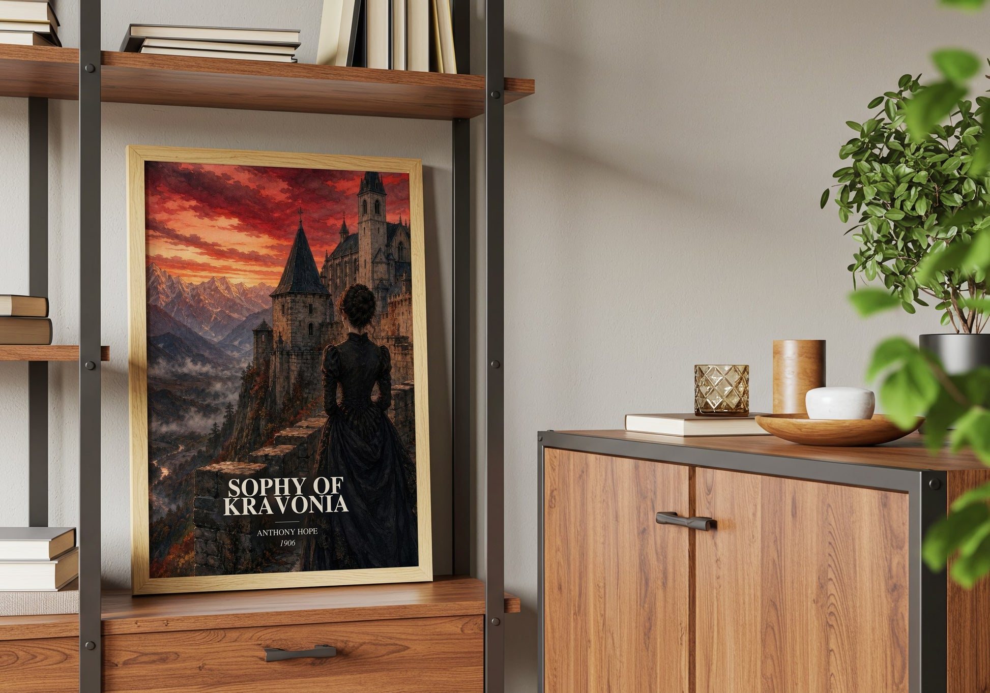 Sophy Of Kravonia book watercolour illustration paper finish options – matte satin gloss