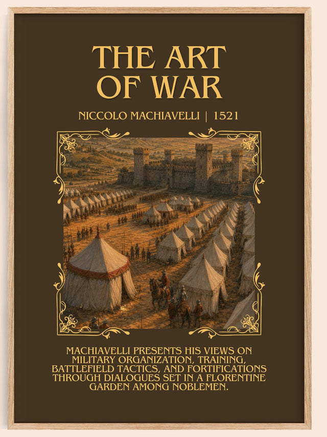 The Art Of War Minimalist Book Poster by Niccolò Machiavelli