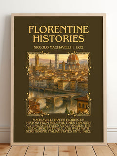 Florentine Histories Minimalist Book Poster by Niccolò Machiavelli – image 2