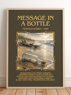 Message In A Bottle Minimalist Book Poster by Nicholas Sparks – image 2