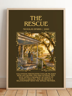 The Rescue Minimalist Book Poster by Nicholas Sparks – image 2