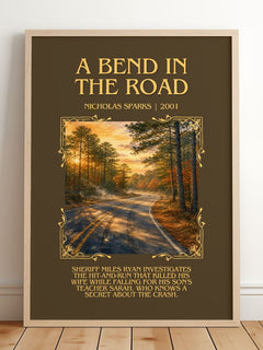 A Bend In The Road Minimalist Book Poster by Nicholas Sparks – image 2