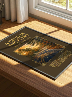A Bend In The Road Minimalist Book Poster by Nicholas Sparks – image 4