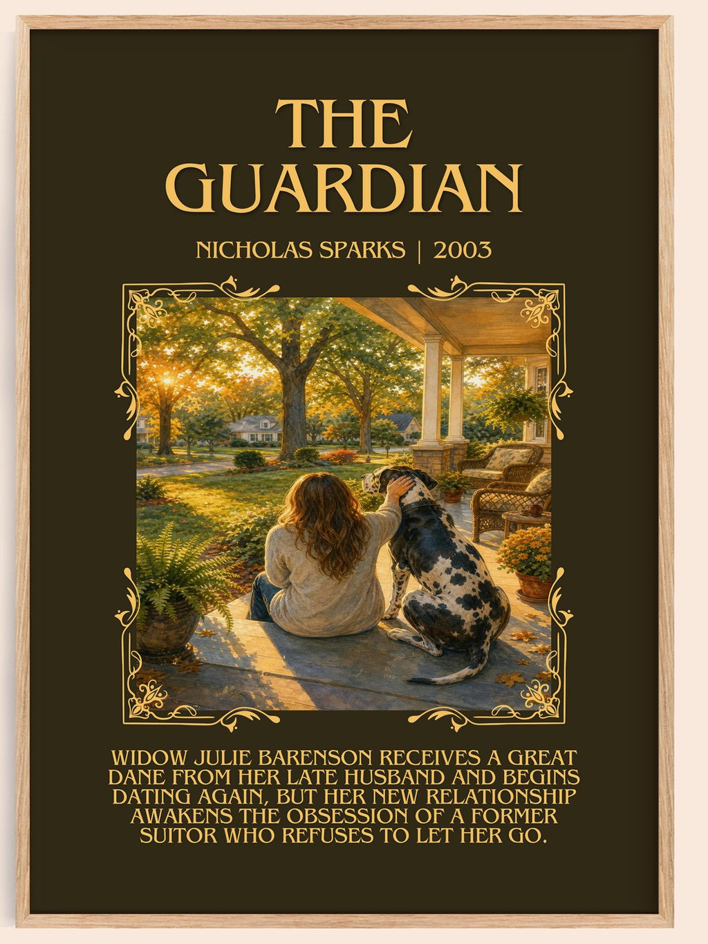 The Guardian Minimalist Book Poster by Nicholas Sparks – book poster