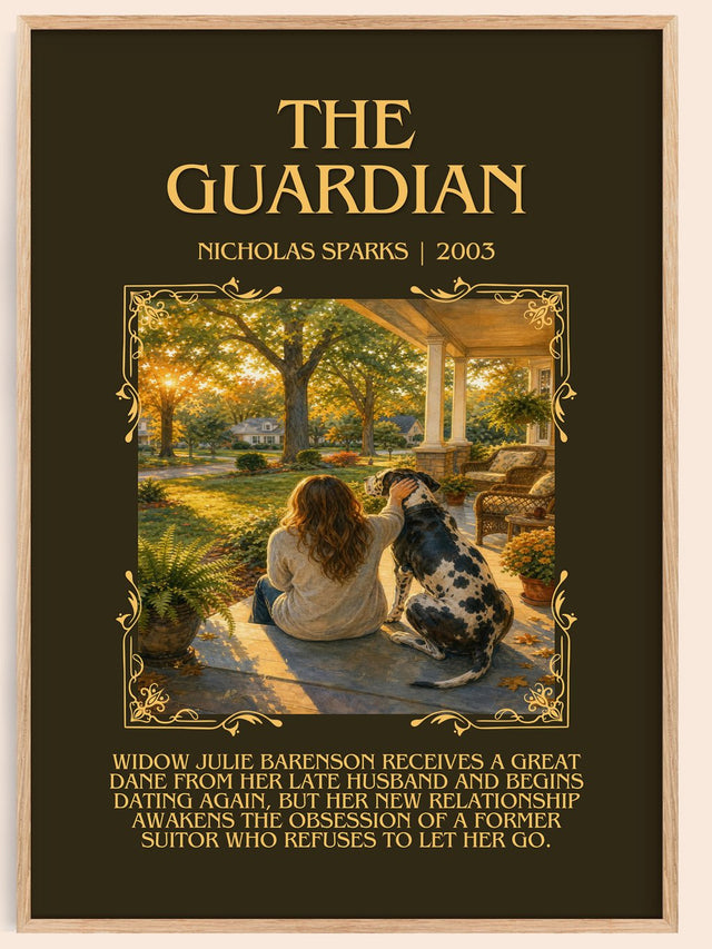 The Guardian Minimalist Book Poster by Nicholas Sparks
