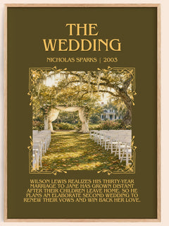 The Wedding Minimalist Book Poster by Nicholas Sparks – image 1