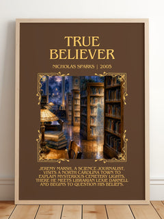 True Believer Minimalist Book Poster by Nicholas Sparks – image 2