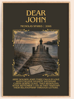 Dear John Minimalist Book Poster by Nicholas Sparks – image 1